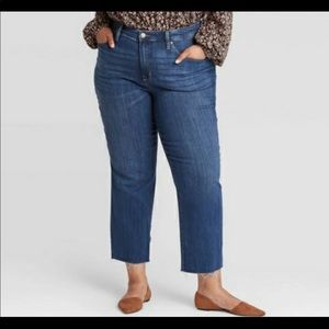 NWT Ava &Viv Straight Leg Jeans
